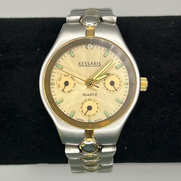 Kessaris Gold and Silver Ladies Watch Working main image 8